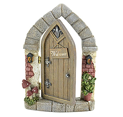 Midwest Design Design Imports Welcome Mini Resin Fairy Door That Opens 7.5 Inch x 1 Piece