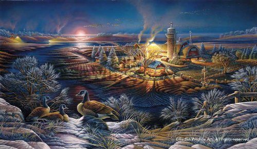 Wild Wings(MN) Moonlight Frost Elite Print by Terry Redlin