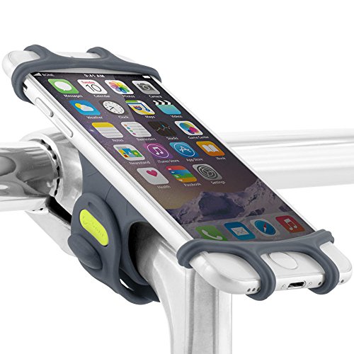 Bone Collection Bike Tie Pro Universal Bike Phone Mount, Bicycle Stem Handlebar Cell Phone Holder for 4 to 6 Inch Smartphone, iPhone 8 7 6s Plus 5 SE Samsung Galaxy S8 S7 Note 6