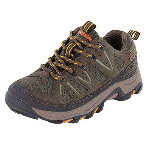 Northside USA Cheyenne Jr Hiking Boot (Little Kid/Big Kid),Taupe/Mango,7 M US Big Kid