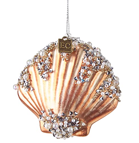 RAZ Imports 3.25" Jeweled Shell Christmas Tree Ornament