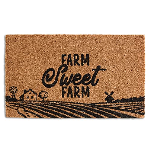 CTW Colonial Tin Works 510574 Farm Sweet Farm Doormat, 29-inch Width