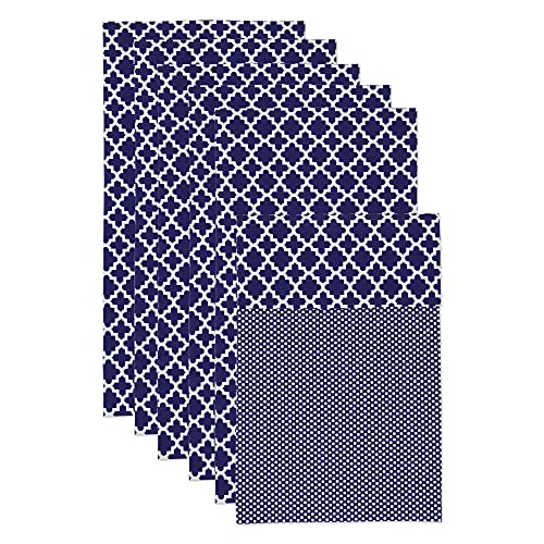 DII Design CAMZ10623 Fridge Liner, 12 x 24, Navy Blue Lattice