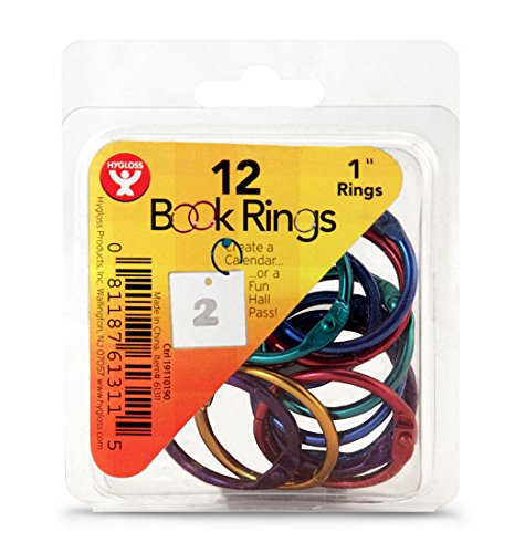 Hygloss Products, Inc Book Rings, 1 inch