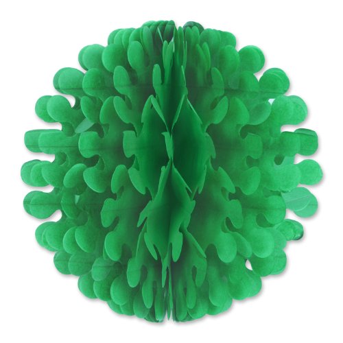 Beistle 1-Pack Tissue Flutter Ball, 9-Inch, Green