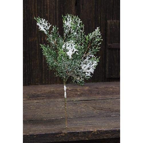 CWI Gifts Snowy Cedar Spray, 13"