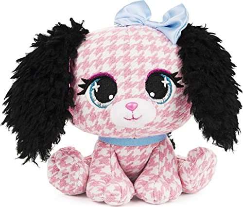 GUND P.Lushes Designer Fashion Pets Cala Bassethound Dog Premium Stuffed Animal Soft Plush, Pink and Black, 6