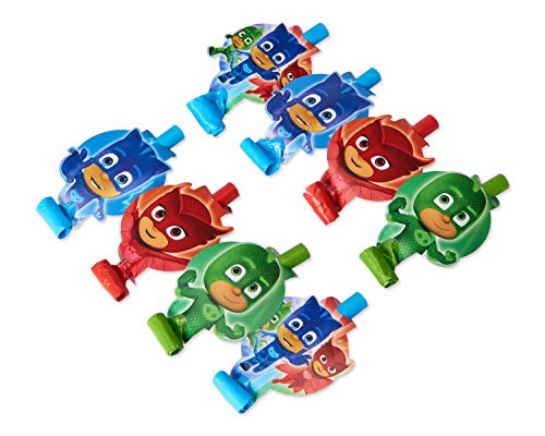 Amscan American Greetings PJ Masks Party Blowers, 8-Count - 331741