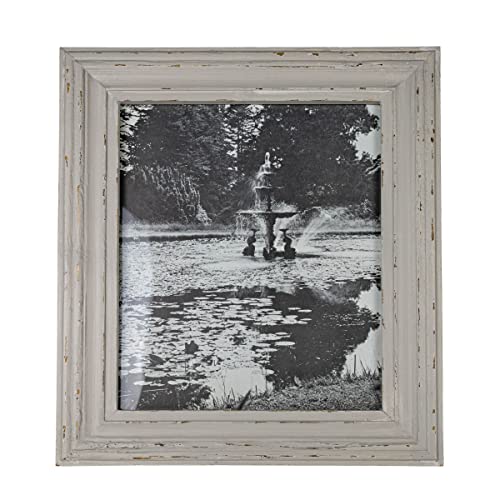 Foreside Home & Garden Distressed 8X10 Photo Frame Gray Wood, MDF & Glass