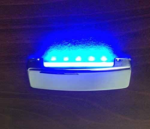 Pactrade Marine Marine Boat SS 304 COURTESY LED LIGHT IN BLUE LIGHT FROM SIDE IP67