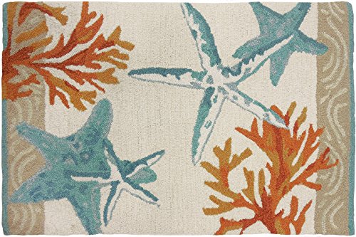 Home Comfort Homefires Rugs Rectangular Coastal Reef Accent Rug