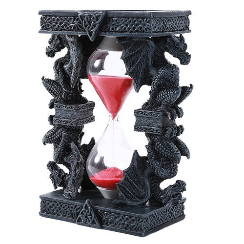 Pacific Trading Giftware Mythical Fantasy Guardian Stone Dragon Sandtimer Hourglass