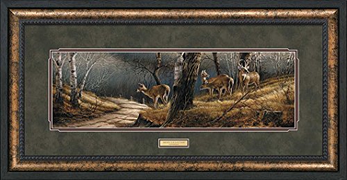 Wild Wings(MN) Leaving the Sanctuary - Deer Framed Print by Terry Redlin