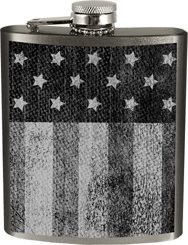 Spoontiques 15755 Flask Grunge Flag Flask,7 Oz