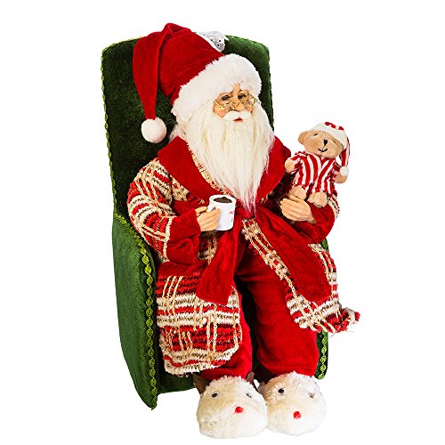 Kurt Adler Adler 18" Kringle Klaus Santa in Pajamas Figure