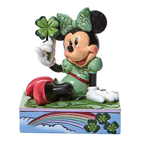 Enesco Disney Traditions Minnie Shamrock Personality Figurine