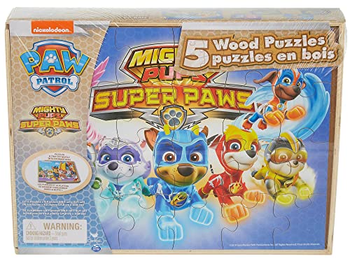 UPD Mighty Pups Super Paws 5 Wood Puzzles