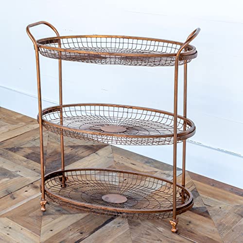 Park Hill Collection EAM00941 Wire Basket Tiered Display Rack