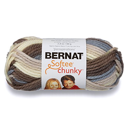 Spinrite Yarns (CA) Bernat Softee Chunky Ombre Yarn, 2.8 oz, Nature&
