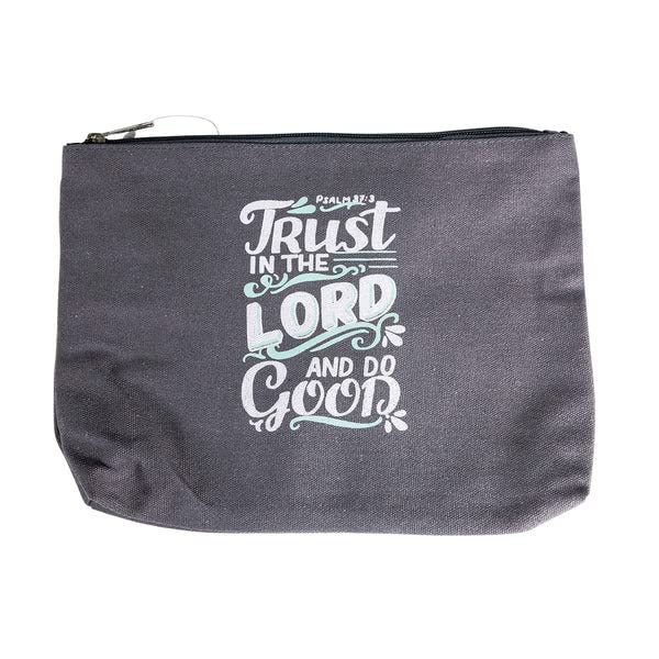 Divinity Boutique Trust in the Lord Cosmetic Bag, Grey