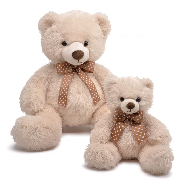 Unipak 1165SBE Beige Tummy Bear Plush Figure Toy, 14-inch Height