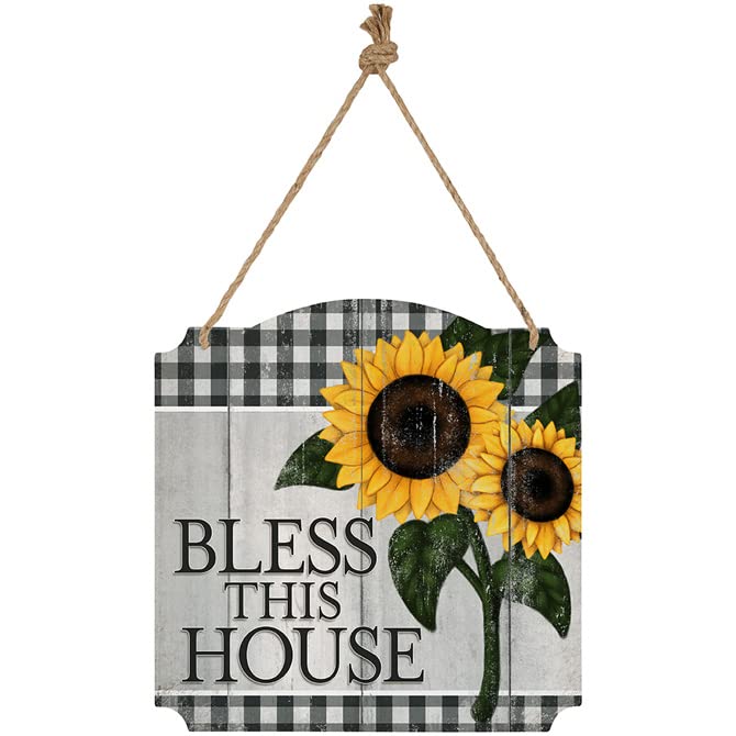 Carson Home Accents Bless This House Metal Wall Sign, 12-inch Height