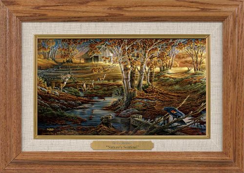 Wild Wings(MN) Nature's Sentinel Framed Oak Collage by Terry Redlin