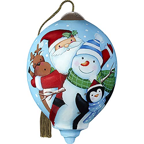 Precious Moments Santa Snowman Penguin Ornament, Multi
