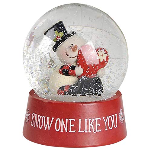 Blossom Bucket Snow One Like You Snow Globe with Snowman