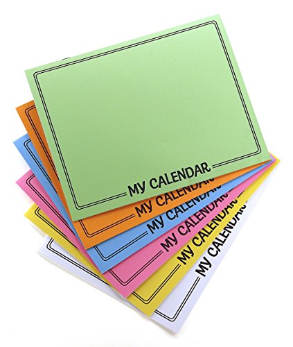 Hygloss Make Your Own Calendar Book, 8.5 x 11-Inch, 12 Gridded Months, 1 Pc, 8.5 inches X 11 inches, White