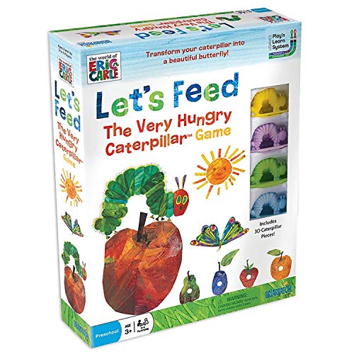University Games, Briarpatch Store The World of Eric Carle Let's Feed The Very Hungry Caterpillar Counting Cards Kids Game, Fun For Preschool Children Ages 3 & Up, Brown