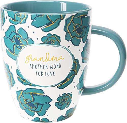 Pavilion Gift Company 28106 20 Oz Large Coffee Mug Tea Cup Grandma Another Word For Love, Blue