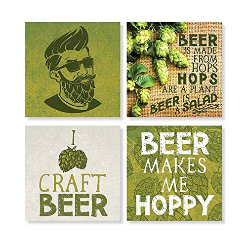 Carson Craft Beer Square House Coaster Set