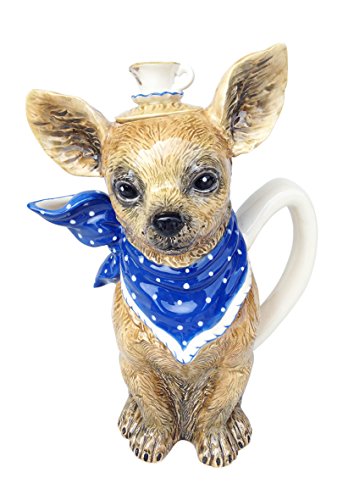 Blue Sky Clayworks Clayworks Tea with Diddy Dog Teapot, Multicolor