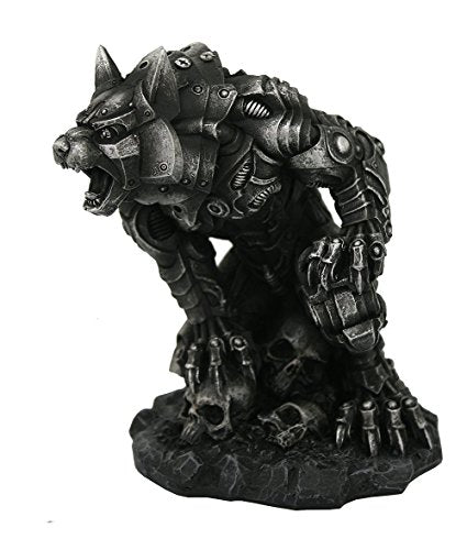 Pacific Trading Giftware Futuristic Mechanical Steampunk Werewolf Monster Collectible Figurine 4.75 Inch Tall
