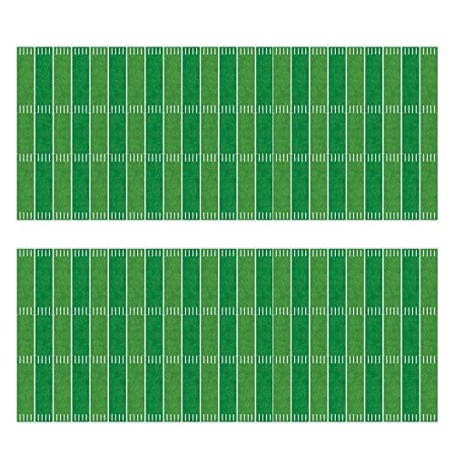 Beistle Football Field Backdrop 2 Piece, Green/White