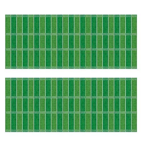 Beistle Football Field Backdrop 2 Piece, Green/White