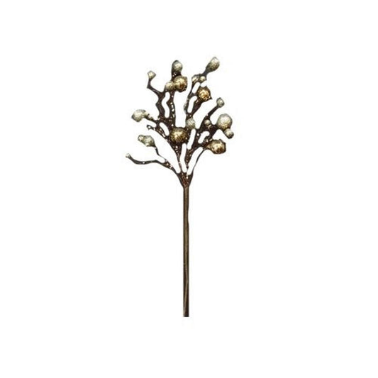 CWI Gifts 17" Platinum Ball Twig Branch, Multi