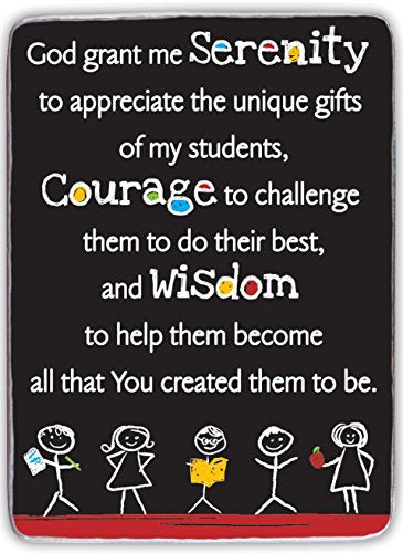 Cathedral Art MP432 Teacher Plaque, Black