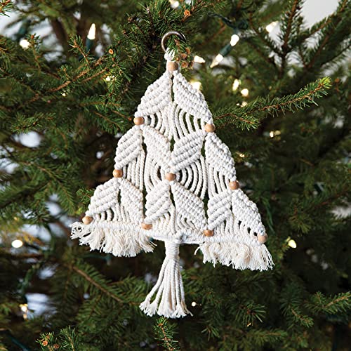 CTW Home Collection Beaded Macrame Tree Wall Hanging, 7.5-Inch Width, 11-Inch Height