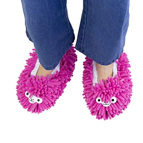 Gift Republic Llama Cleaning Slippers, Multi