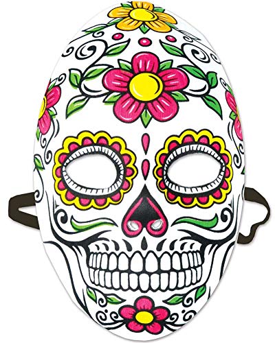 Assorted Colors Day Of The Dead Mask