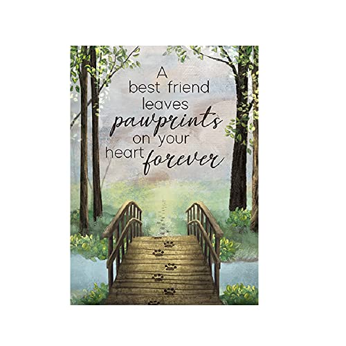Carson 25053 Pawprints Forever Greeting Card, 6.87-inch Height