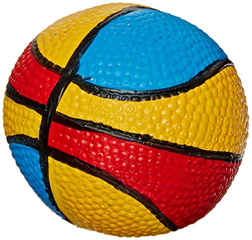 Amazing Pet Products Latex Dog Toy, 2.75-Inch, Rainbow Basketball