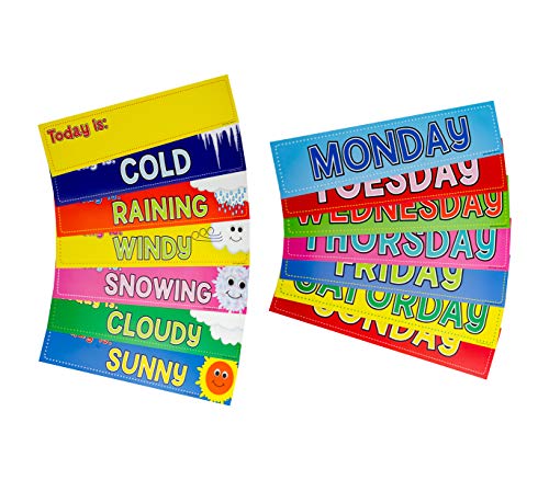 HyGloss Days of the Week Cards, 2.5"x11"