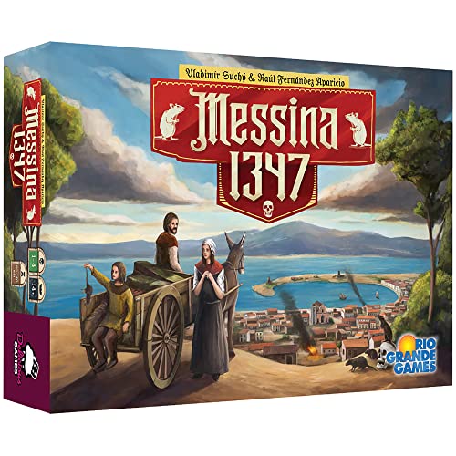 Rio Grande Games Store Messina 1347 - Strategy Board Game, Rio Grande Games, Ages 14+, 1-4 Players, 90-120 Min