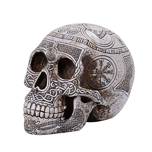 Pacific Trading Giftware PT Viking Skull Resin Figurine Tabletop Statue