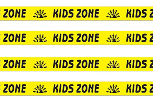 Beistle , 4 Rolls Kids Zone Party Tape, 3" x 20&