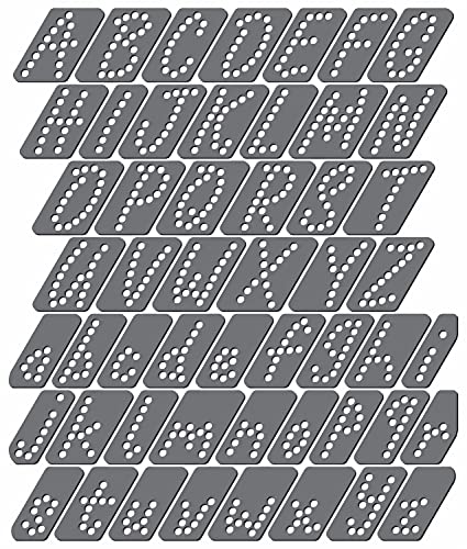 Rhinestone Genie Philips LED Font-Script 1.25 Inch Magnetic Rhinestone Template, Black