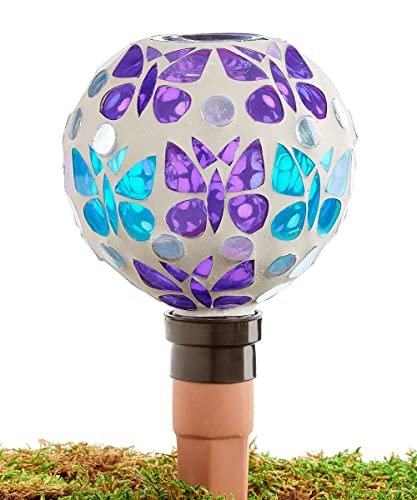 Giftcraft 717796 Mosaic Glass Watering Globe, 9.40-inch Diameter